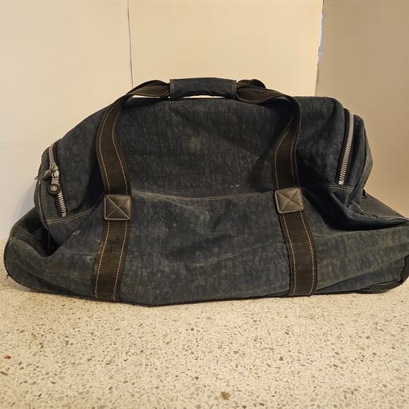 KIPLING Large Navy Wheeled Rolling Duffle Bag Suitcase Luggage 30”x15” - Picture 7 of 16